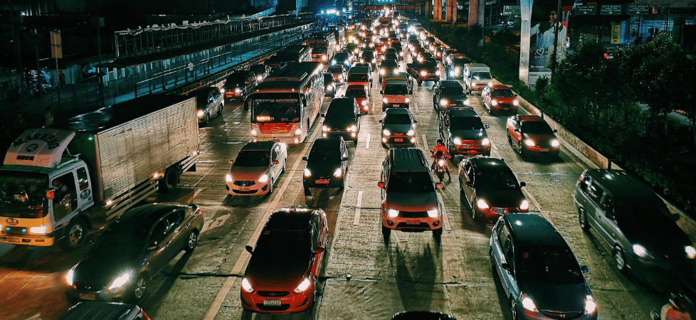 cars in traffic